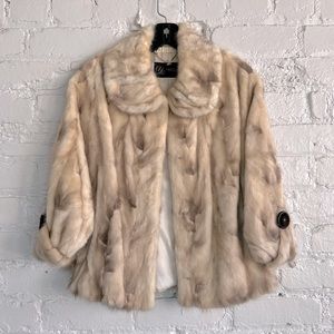 1990’s real fur cape style jacket